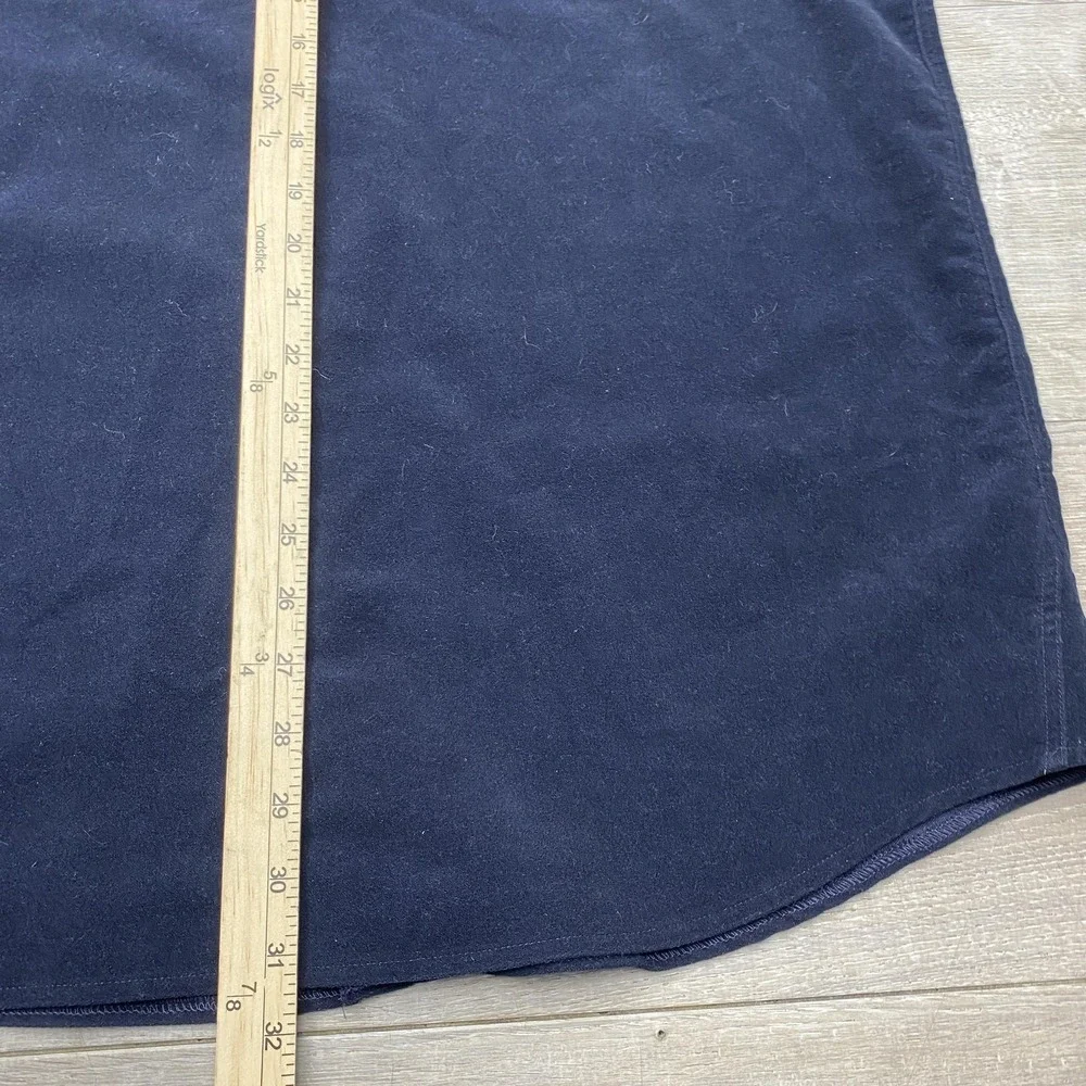 Banana Republic Shirt Mens LT Blue Solid Flannel Long Sleeve‎ Button Up Casual